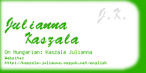 julianna kaszala business card